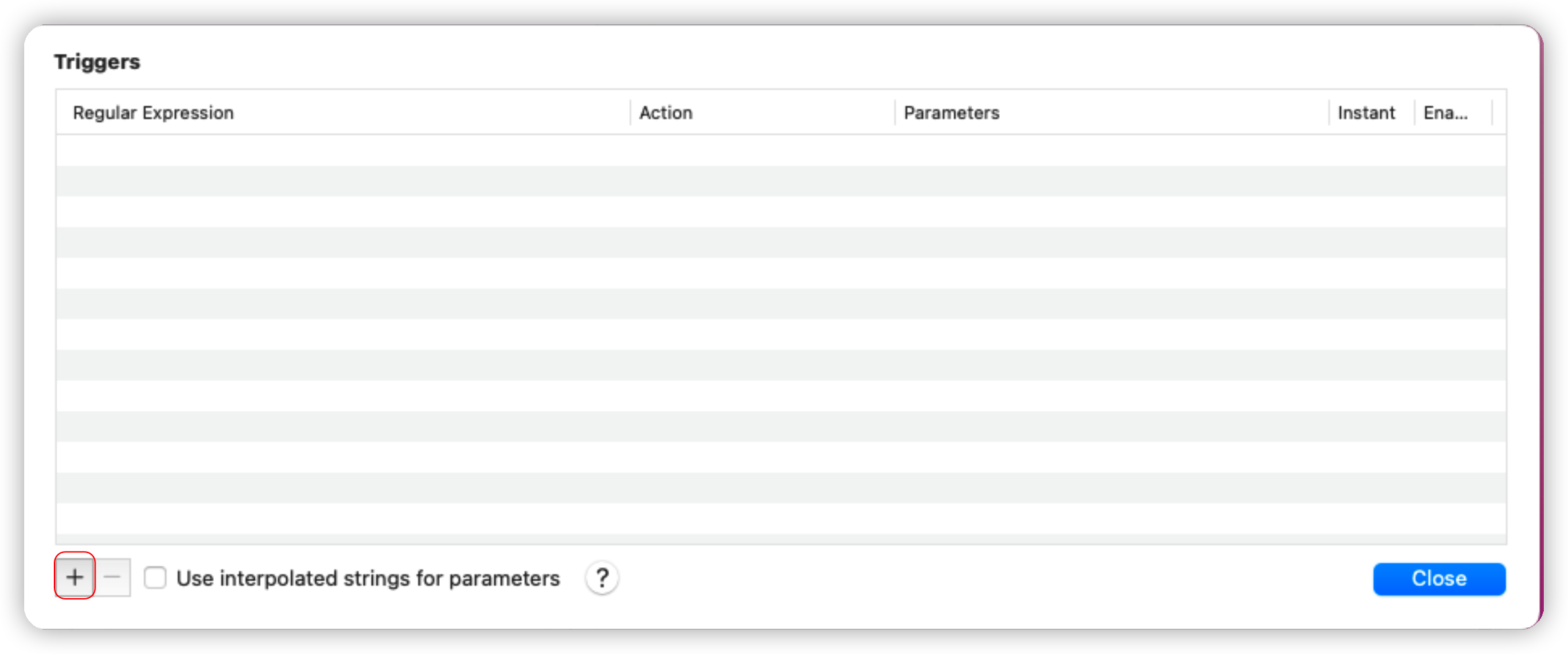 添加触发器之前