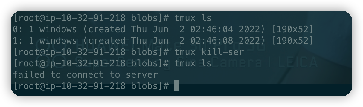 全部会话都会被关闭