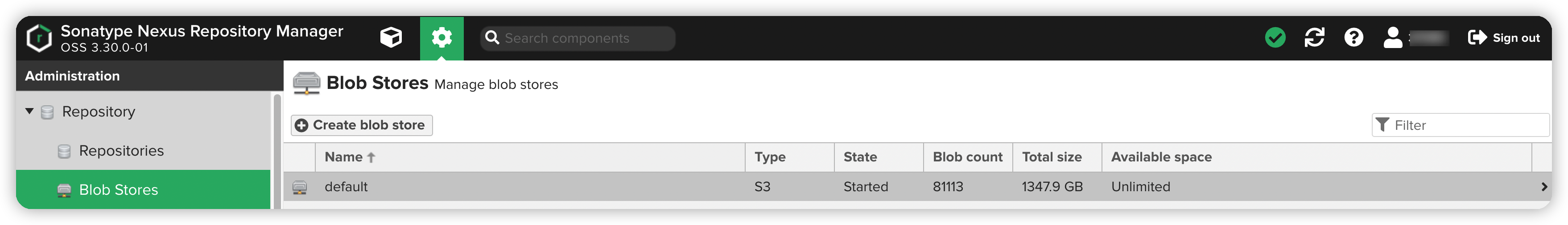 生产Nexus服务正常